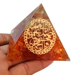 Orgon Orange Onyx Islamische Pyramide Großhandel Islamische Pyramiden Großhandel Kristalle von Amayra Crystals Exports
