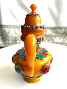 Resina epoxi ecológica pulida de gama alta Dallah mango decorativo de cafetera árabe para Ramadán estilo de hogar regalo de lujo - Product Image 3