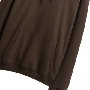 Sudadera con capucha marrón oscuro para hombre, ropa de calle, jersey de gran tamaño, sudadera informal de lana con capucha, trajes de invierno cálidos de algodón suave - Product Image 5