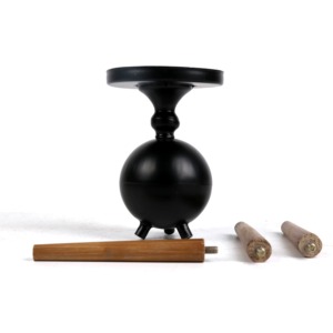 เชิงเทียนไม้ที่ทันสมัยไม่ซ้ำใครสำหรับบ้านจัดแต่งบ้านที่แสดงโต๊ะห้องนั่งเล่นห้องนอนตกแต่งด้วยงานฝีมือจากอินเดีย - Product Image 4