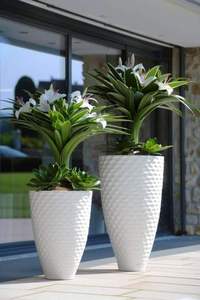 Maceta de gran tamaño moderna elegante, contenedor de flores de jardín duradero de primera calidad para macetas de flores de interior y exterior para el hogar y la Oficina - Product Image 5