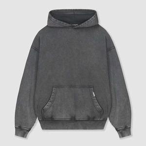 OEM/ODM Service Design Sudadera con capucha para hombre de alta calidad 100% algodón estampado personalizable peso pesado Drop Shoulder Pullover - Product Image 2