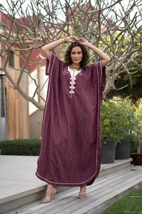 2025 Vente chaude Broderie Robes Islamiques Dame Femmes Élégantes Caftan Abaya Musulman Dubaï Robes Abaya - Product Image 2