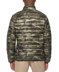 Blouson matelassé élégant pour homme grande taille, respirant, personnalisable, avec col montant et revêtement en toile – Le plus populaire - Product Image 2