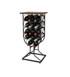 High Selling <b>Metal</b> Wine Bottle Display Stand Standard Quality Party Natural Polished Wine Bottle <b>Holder</b> Stand - Product Image 1