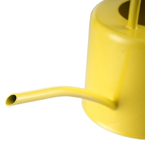 กระป๋องโลหะรดน้ำสำหรับพืชในร่มสีเหลืองหม้อตกแต่งสวนทำด้วยมือโลโก้ตามสั่ง | สปริงเกลอร์เรือนกระจกที่ทันสมัย - Product Image 6