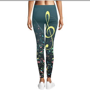 Entrenamiento personalizado nuevo diseño sublimación impresión Leggings señoras mujeres apretado estampado Yoga pantalones con bolsillo - Product Image 2