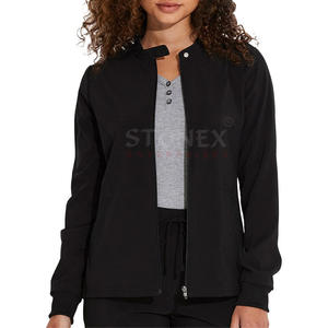 Custom Made Lady Doctor Moto Style Scrub Chaquetas Uso hospitalario Ropa de invierno Warm Up Slim Fit Jacket - Product Image 1