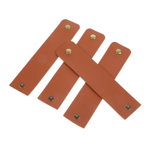 Vente en gros rond de serviette de luxe en faux cuir pour les vacances de restaurant de fête pour les articles de décoration de table - Product Image 2