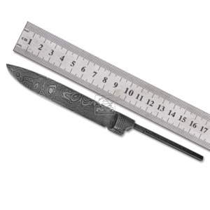 Personalizable hecho a mano cocina al aire libre Bushcraft cuchillo 192 capas hoja de acero de Damasco 25mm ancho refuerzo Funda de cuero OEM - Product Image 3