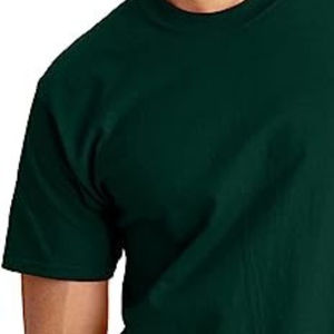 T-shirt confortable doux 100% coton pour hommes-Couleur unie Haute qualité Anti-boulochage et tenue décontracté quotidien écologique - Product Image 3