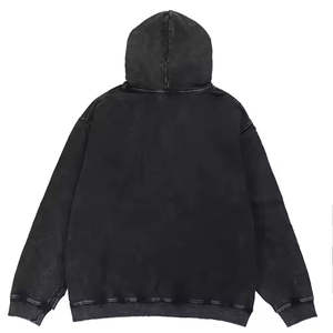 OEM/ODM nouvelle mode personnalisé lavé à l'acide surdimensionné sweats à capuche lourds Vintage Streetwear décontracté hommes sweats à capuche - Product Image 5