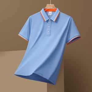 Polo básico personalizado de la mejor calidad para hombre, venta al por mayor, manga corta, cuello de solapa, patrón sólido, punto básico Unisex para Polo - Product Image 4