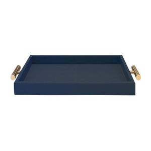 Bandeja para servir de terciopelo de tacto suave con asas Doradas-Plato de decoración de lujo para bodas y eventos de lujo Suministro a granel - Product Image 3