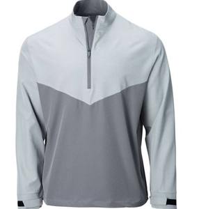 Pull-over à demi-fermeture éclair 100% coton pour hommes, multicolore, surdimensionné, col montant, fermeture éclair quart saison d'hiver, brodé en vrac - Product Image 1