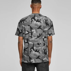 T-shirt camouflage léger pour homme Robuste et prêt pour l'action Utilitaire de tous les jours Motif solide en coton/fibre de bambou - Product Image 2