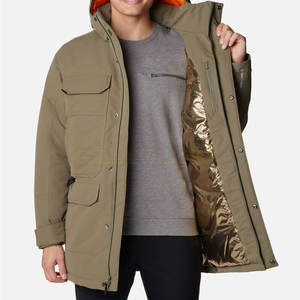 Chaqueta Parka de Lona con Capucha para Hombre, de Alta Calidad, Impermeable, Transpirable, Acabado Cómodo, para Venta en Línea - Product Image 5