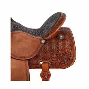 Usine Directe Selles De Course De Baril En Gros Premium À La Main En Cuir Véritable Western Selles De Cheval Commandes En Gros Disponibles - Product Image 3