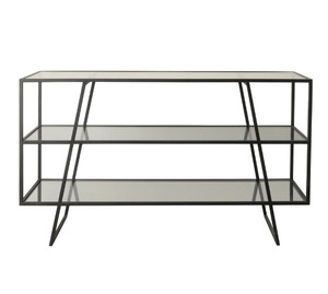 Salon Console Table Multifonction Conception Grand 3 Étagères Affichage En Métal Table Décorative En Métal Intérieur Maison Table - Product Image 1