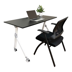 Randy CB68180 Adjustable Folding <b>Table</b> and Chair Set with Iron Legs - Product Image 1