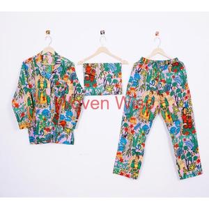 Conjunto de pijama de algodón para mujer Ropa de dormir cómoda para mujer - Product Image 1