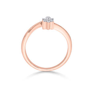 Anillo Casual con Diamantes y Diseño Floral Lira - Product Image 5
