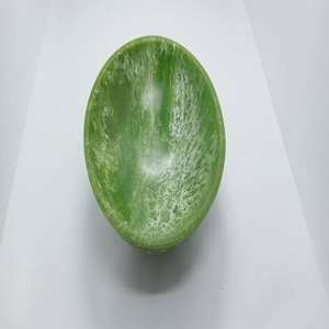 Tazón de Resina Ecológico, Hecho a Mano, Ligero, Personalizado, Clásico, Decorativo para Postres, de Grado Alimenticio, Transparente, Verde - Product Image 1