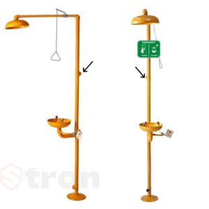 Sistema Integrado de <span class=keywords><strong>Lavaojos</strong></span> de Seguridad con Pulverizador, Color Amarillo Ámbar - Product Image 4