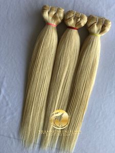 Vente en gros de machine droite humaine indienne temple brut double trame 16 "613 blond doux et soyeux faisceaux cuticule alignée vison brésilien - Product Image 2