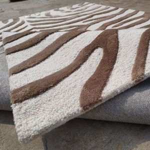 พรมขนสัตว์ทำด้วยมือหรูหราสำหรับบ้านสไตล์โมเดิร์นเป็นมิตรกับสิ่งแวดล้อมสำหรับห้องนอนห้องนั่งเล่นห้องโถงสวดมนต์ชั้นพร้อมส่ง - Product Image 3