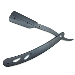 มีดโกนแบบใช้แล้วทิ้งมีดโกนขอบตรงทำจากสแตนเลสสำหรับกำจัดขนตามร่างกายสำหรับเครื่องตัดผมบิกินี่ร้อน - Product Image 4