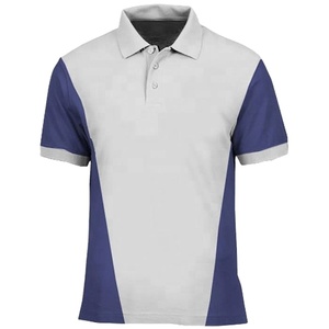 Polos d'été personnalisés OEM de haute qualité, couleur unie, coton polyester, polos d'affaires formels à manches courtes en tricot pour hommes - Product Image 1