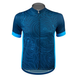 Maillot de Ciclismo Profesional Personalizado OEM, Ropa Deportiva para Bicicleta de Carretera, Manga Corta, Cierre Completo, Talla Grande, Sin Costuras, Ligero, para Competición - Product Image 1