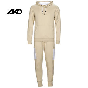 Conjunto Deportivo de Invierno para Hombre, Estilo OEM, al por Mayor, Color Sólido, Personalizado, de Poliéster/Algodón, Antibacteriano, para Gimnasio, Entrenamiento, Unisex, AKO - Product Image 1