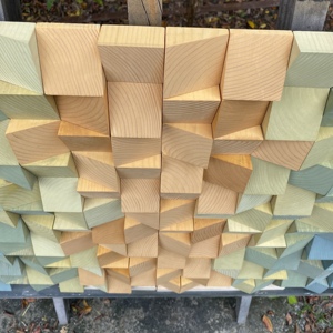 Handmade Hiện Đại Sang Trọng 3D Gỗ Tường Trang Trí Bảng Điều Chỉnh Tùy Chỉnh Màu Xanh Lá Cây Trừu Tượng Gỗ Bảng Điều Chỉnh Cho Đám Cưới Nhà Âm Thanh Khuếch Tán Nghệ Thuật - Product Image 5