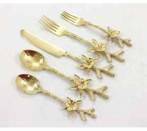 Belle conception unique prix de gros hôtel fourchette cuillère couteau restaurant couverts couverts en acier inoxydable argent ensemble d'argenterie - Product Image 5