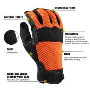 Dernier style de gants de mécanicien à prix raisonnable pour les gants de mécanicien unisexes de couleur unie les plus vendus - Product Image 3