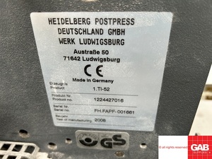 เครื่องพับกระดาษอุตสาหกรรม Heidelberg Stahl Ti 52-4 ราคาถูก - มีขาย - Product Image 4