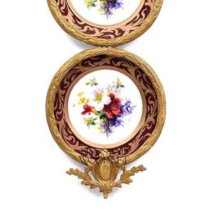 Marco de pared floral doble de latón antiguo hecho a mano chapado en oro decoración vintage elegante arte de pared de latón clásico - Product Image 2