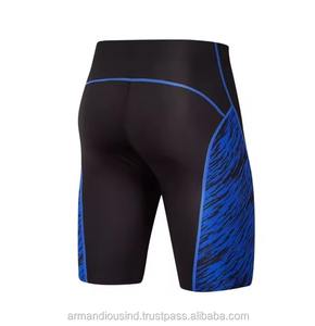 Short de compression de gymnastique et de course à pied à motif uni Short de compression de gymnastique pour hommes de qualité supérieure - Product Image 2