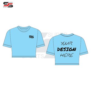 Venta al por mayor de calidad superior mujeres Crop Top camisetas Spandex algodón manga corta transpirable camisetas Casual Streetwear camisetas - Product Image 2