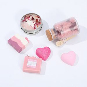 Quà Tặng Giảm Lo Âu Ngày Valentine Sang Trọng Phổ Biến Dành Cho Phụ Nữ Bộ Bồn Tắm Chăm Sóc Thư Giãn Hộp Quà Tặng Spa - Product Image 3