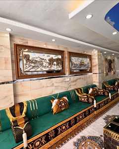 Asientos Orientales para el Suelo, Sofá Étnico, Sofá Árabe Majlis, Sofá Estilo Otomano, Conjunto Árabe Jalsa, Asientos Orientales de Lujo para el Suelo - Product Image 3