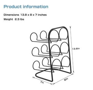 Moderno Estante para Botellas de Vino de Alambre Metálico, Independiente, para Mesa o Encimera, para Botellas de Vino, Cerveza, Fiestas, de Acero - Product Image 2