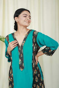 Nouveauté Robes d'été longues maxi à manches trois-quarts, col en V, longueur au sol, faites à la main, bohème, gitane, pour femmes, design le plus vendu - Product Image 5