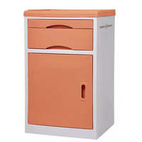 Meuble d'hôpital bon prix d'usine chinoise casier de stockage en plastique ABS Table de chevet pour utilisation en clinique