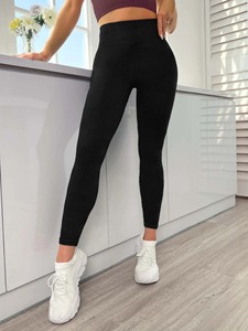 Leggings de fitness pour femmes, séchage rapide, taille haute élastique, style décontracté, design sans couture pour l'été - Product Image 5