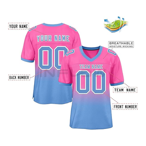 Camiseta de fútbol sublimada personalizada Camiseta de fútbol americano Camiseta de fútbol Original LOGOTIPO personalizado Conjuntos de regalo Adultos de alta calidad - Product Image 2