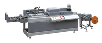 Máquina de serigrafía automática neumática de un solo Color a precio de fábrica para logotipo de etiqueta de cinta textil