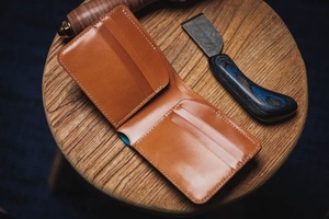 Portefeuille pour hommes en cuir pleine fleur fait à la main affaires décontracté mode portefeuille en cuir accessoires pour hommes portefeuille de mode prêt à expédier - Product Image 6